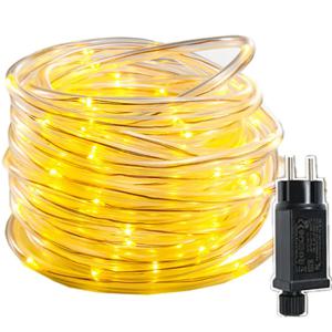 LED 로프 튜브 문자열 조명 10M 20M 30M 야외 8 모드 크리스마스 요정 조명 갈 랜드 DIY 파티 웨딩 정원 울타리 장식