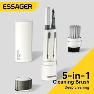 Essager 5 in 1 청소 키트 컴퓨터 키보드 클리너 브러시 이어폰 AirPods Pro 3 iPhone 청소 도구 용 청소 펜