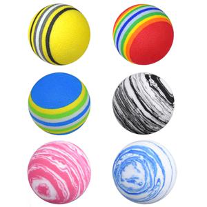 Iutdoor/야외 골프 연습 공 훈련 보조에 대 한 10Pcs 6 색 42mm EVA 폼 골프 소프트 스폰지 공