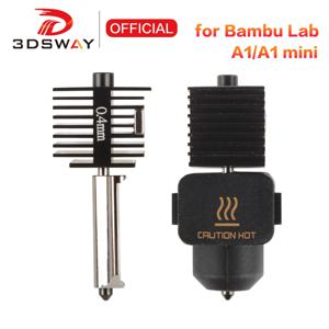 Bambu Lab A1 미니 핫엔드 키트용 강화 강철 깍지, 고속 Bamblab A1 핫엔드 어셈블리 3D 프린터 부품, 0.2mm, 0.4mm, 0.6mm, 0.8mm