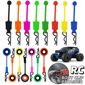 4PCS 실리카 젤 바디 클립 리테이너 자동차 바디 쉘 클립 1/8 1/10 스케일 RC 모델 자동차 ARRMA 화강암 Kraton 6s 업그레이드 부품