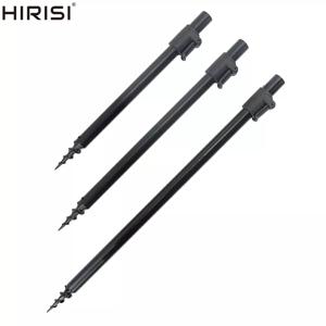 Hirisi 2 조각 잉어 낚시 은행 스틱 Bankstick 알루미늄로드 포드 지원 낚시 액세서리