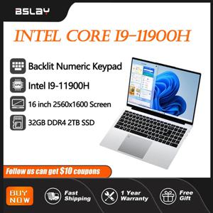16인치 인텔 코어 i9-11900H 32GB DDR4 2TB SSD 지문인식 8코어 16스레드 4.9GHz Wifi6 HD 카메라 탑재 노트북