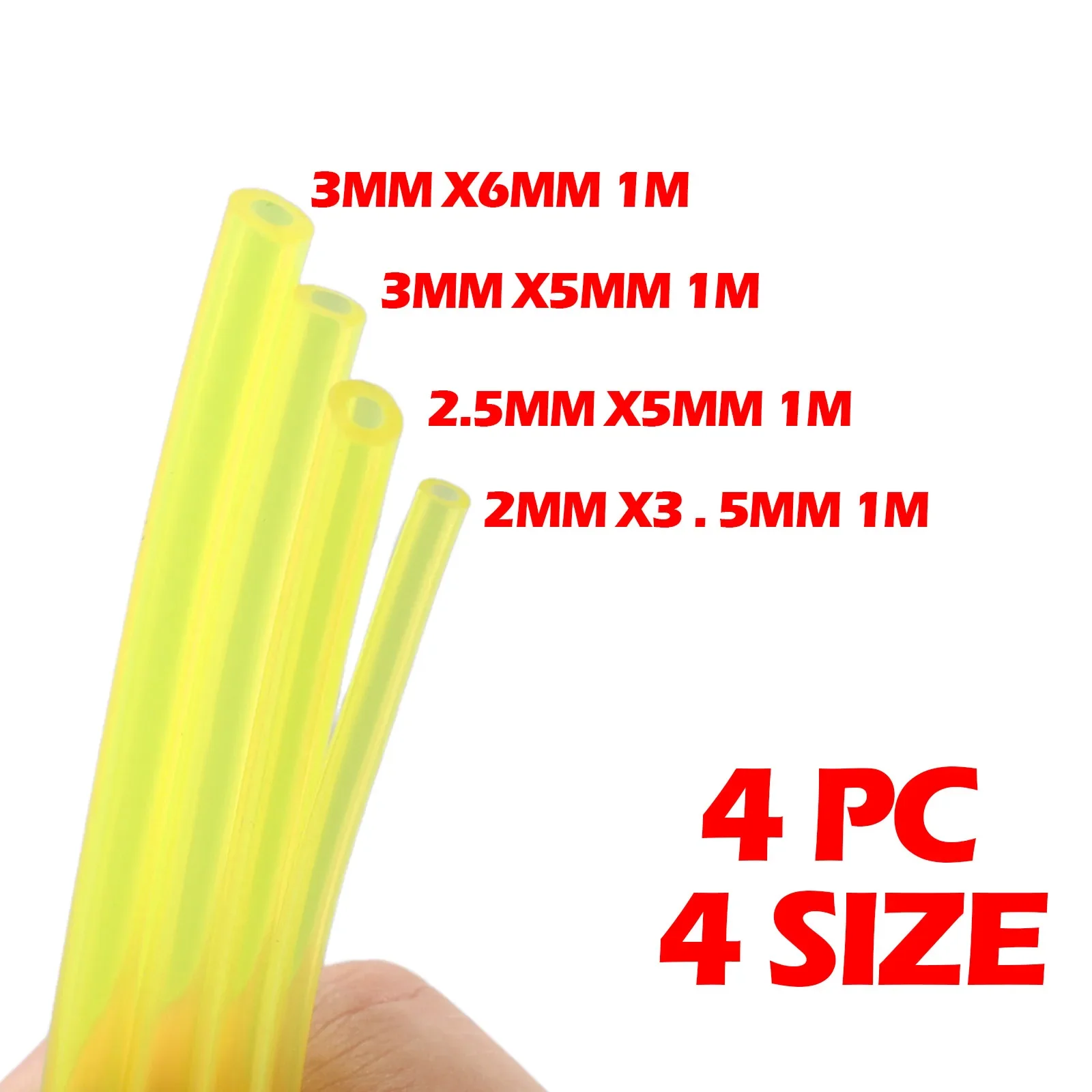 4PCS 가솔린 연료 가스 라인 파이프 호스 문자열 트리머 전기 톱 톱 송풍기 잔디 커터 Brushcutter 피팅 2025 용 가솔린 라인