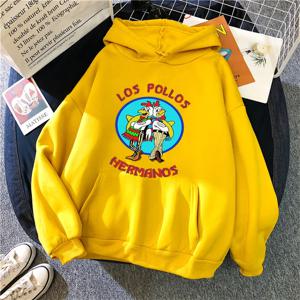 LOS POLLOS Hermanos 영화 여성용 까마귀 재미 있은 치킨 브라더스 운동복 대형 남성 후드 풀오버 힙합 streetwear