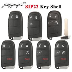 Jingyuqin SIP22 블레이드 지프 레니게이드 나침반 3/4/5 버튼에 대 한 스마트 원격 자동차 키 쉘 Fob 자동 SUV 열쇠가 없는 항목 Fob 케이스
