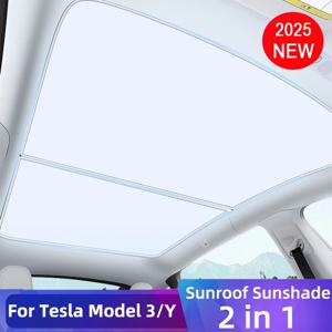 Tesla Model 3 Y Juniper Launch Refresh Highland 2025 -2021 썬 루프 쉐이드 전면 후면 선 루프 채광창 액세서리