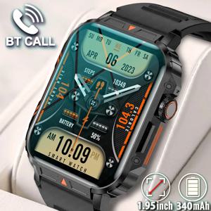 군사 야외 GPS 스포츠 스마트 시계 남자 1.95 인치 심박수 혈액 산소 블루투스 통화 SmartWatches 남자 안드로이드 IOS