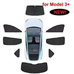 Tesla Model 3 Highland 2024 2025 개인 정보 보호 Sun Shade 맞춤형 사이드 윈도우 썬 루프 Sunshade 캠핑 휴식을위한 블라인드 쉐이딩