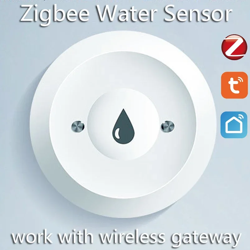 Tuya Zigbee 2mqtt 물 침수 센서 스마트 라이프 누출 센서 물 연결 알람 App 원격 모니터링 누수 감지기