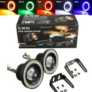 자동차 COB 자동 DRL Led 12V 헤드 램프 천사 눈 안개 램프 방수 헤드 라이트 주간 러닝 일광 회전 신호 트렁크 Led