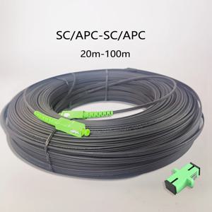 SC/APC-SC/APC 실외 드롭 광섬유 케이블 20M/30M/40M/50M/60M/70M/80M/100M FTTH 단일 모드 단일 광섬유 커넥터