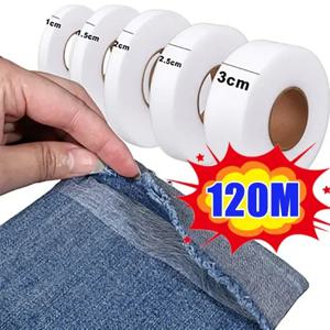 양면 부직포 Interlining 접착 테이프 철 밑단 테이프 가장자리 모자 의류에 대한 수리 바지 단축 DIY 봉제 공예
