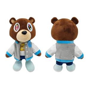 Kawaii Kanye 드롭 아웃 베어 테디 베어 플러시 장난감 Kanye West 졸업 소프트 인형 홈 룸 장식 인형 아이 생일 선물