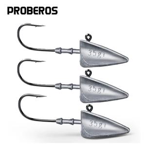 5pcs 삼각형 지그 헤드 낚시 후크 7g 10g 15g 21g 28g 35g 날카로운 후크 Fishihooks 낚시 장비 기어 태클 액세서리