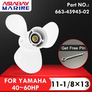 663-45945-02 해양 프로펠러 11 1/8*13 Yamaha 40 48 50 60 hp 알루미늄 합금 나사 보트 액세서리 선외 모터