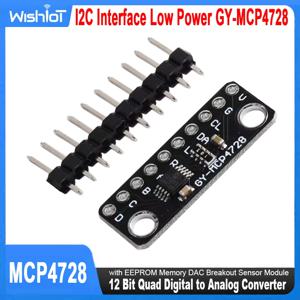 MCP4728 12비트 쿼드 디지털-아날로그 변환기 I2C 인터페이스 EEPROM 메모리 DAC 브레이크아웃 센서 모듈이 포함된 저전력 GY-MCP4728
