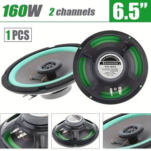 4-6.5 인치 160W 양방향 자동차 HIFI 동축 스피커 도어 오디오 음악 스테레오 트위터 미드 우퍼 전체 범위 주파수 녹색 수리용