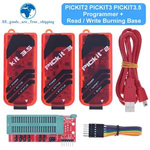 TZT PICKit2 PICKIT3 PICKit3.5 프로그래머 + PIC ICD2 PICKit 2 PICKIT 3 PICKIT 3.5 프로그래밍 어댑터 범용 프로그래머 시트