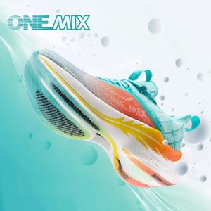 ONEMIX 카본 플레이트 마라톤 러닝 레이싱 슈즈 전문 안정적인 지원 충격 완화 초경량 리바운드 스니커즈