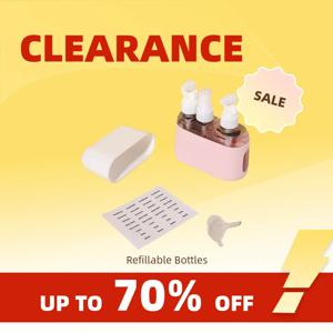 Clearance_3 In 1 50ml 및 100ml 여행용 병 세트 샴푸 샤워 젤 핸드 워시 로션 분할 빈 병 여행용 키트 액세서리