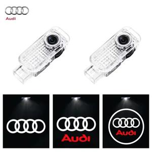 2PCS Led 자동차 문 로고 환영 빛 아우디 A4 B5 B6 B7 B8 B9 A1 A3 8V 8P 8L A6 C7 A5 A7 A8 Q3 Q5 Q7 TT S3 S6 Sline Quattro