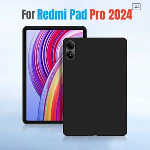 Xiaomi Redmi Pad Pro 2024 소프트 실리콘 케이스 커버 Red Mi Pad Pro 12.1 태블릿 커버 용 후면 보호 Funda