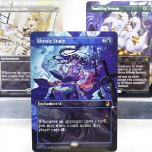 WOT LCC HOLO4-Ⅰ03 Tcg 프록시 매직 카드 Rhystic Study Smothering Tithe Doubling Season Parallel Lives the Chalice of Gather