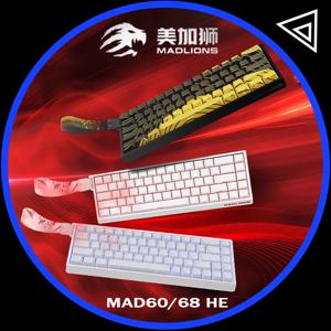 Madlions Mad 60He 자기 스위치 기계식 키보드 MAD68 유선 키보드 Mad60he 맞춤형 MAD68he Esports 게이머 키보드 선물