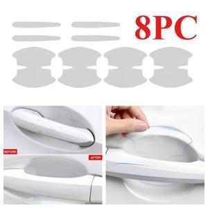 8Pcs TPU 자동차 도어 그릇 안티 스크래치 스티커 지우기 도어 그릇 핸들 보호 스티커 페인트 표면 필름 자동차 액세서리 데칼