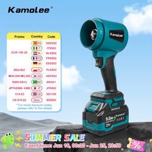 Kamolee 400 메터/초 폭력적인 터보 제트 팬 3000W 무선 전기 공기 송풍기 Makita 18V 배터리 용 휴대용 전동 공구