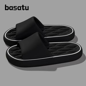 BASATU 패션 여름 만화 홈 신발 미끄럼 방지 소프트 슬라이드 유연한 컴포트 샌들 남성 여성 커플 슬리퍼 트렌디 슬리퍼