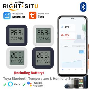 Tuya 스마트 온도계 습도계 미니 온도 습도 센서 APP 원격 모니터 미니 Dispaly Bluetooth 호환