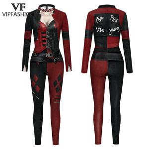 VIP 패션 광대 할로윈 의상 여성 점프 슈트 스판덱스 바디 슈트 축제 Catsuit 파티 의류 3D 디지털 인쇄 Zentai Suit
