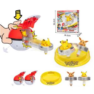 Pok é mon Pok é Ball Magic Top 피카추 Little Fire Dragon Battle 회전 탑 디스크 세트 어린이 생일 선물 장난감