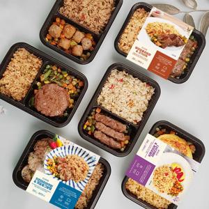 볶음밥 도시락 12팩 국내산쌀 저염식 맛있고 든든한 한끼 스킨팩 시스템 다양한 레시피