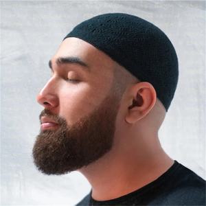 Gorro 비니 모자 터키 이슬람 남성 여성 이슬람 Kufi Taqiya Takke Peci 해골 모자기도 사우디 아라비아 블랙 화이트 그레이 니트