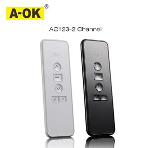 A-OK RF433 리모컨 AC123-01 AC123-02 AC123-06 AC123-16 A-OK RF433 커튼 모터, 화이트/블랙 색상 옵션