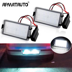 2pcs 오류 무료 자동차 LED 번호 번호판 조명 좌석 Ibiza 6L Arosa Altea Cordoba MK1 MK2 Leon 1M Toledo III 2004-2009