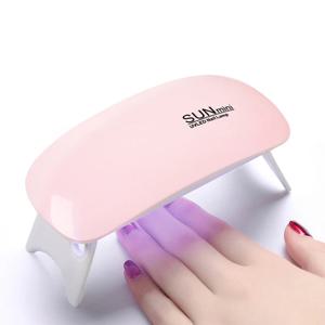 미니 네일 램프 자외선 LED 젤 폴란드어 경화 핑크 화이트 네일 건조기 기계 휴대용 USB UV 홈 손톱 건조 도구 램프 젤 광택