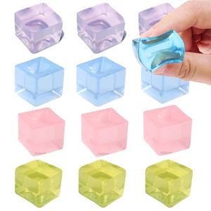 Squishy Ice Cube Fidget 스트레스 릴리프 짜기 장난감 성인 어린이 생일 파티는 교실 상품을 선호합니다 Antiestrés Juguetes