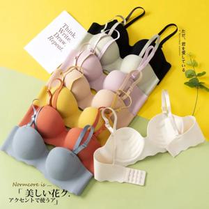 섹시한 브래지어는 여성을위한 원활한 속옷을 밀어 솔리드 컬러 무선 란제리 원피스 컨버터블 스트랩 브래지어를 수집