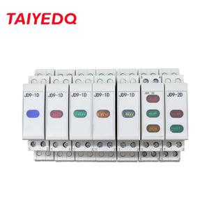 Din 레일 조명 24V 230V AC/DC LED 램프 JD9 단일 이중 조명 디스플레이 3개의 조명 표시기