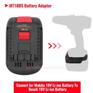 MT18BS 컨버터 어댑터, 마키타 18V 리튬 이온 배터리용, 보쉬 18V 전동 공구용