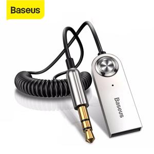 Baseus 블루투스 차량용 오디오 케이블 5.0 송신기 무선 수신기 차량용 AUX 3.5mm 잭 어댑터 블루투스 어댑터 오디오 케이블
