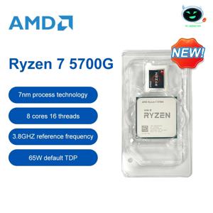 새로운 AMD Ryzen 7 5700G R7 5700G CPU 비디오 데스크탑 통합 칩 GPU 게임 사무실 CPU 소켓 AM4 프로세서 процессор