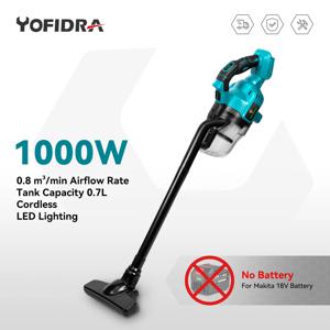 1000W 무선 휴대용 전기 진공 청소기 21V 18V 배터리에 대 한 강력한 충전식 가정용 실내 청소 도구