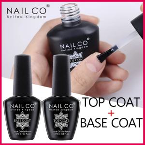 NAILCO 탑 코트 베이스 코트 매직 리무버 래커 UV 컬러 젤 매니큐어 Esmalte Soak Off Semi Permanente Vernis 네일 아트 팁