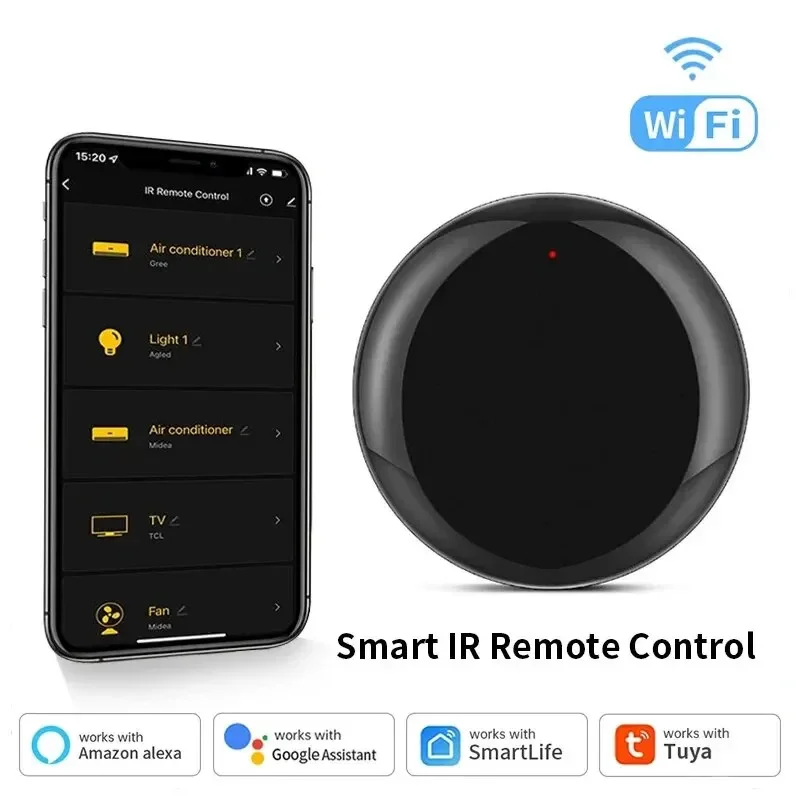 스마트 Tuya WiFi IR 범용 리모컨 RF 스마트 홈 제어용 스마트 범용 적외선은 Alexa Google 홈과 함께 작동합니다.
