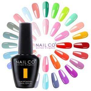 NAILCO 하이브리드 젤 네일 광택제 반영구 UV 바니시, 전문가용 네일 아트 용품, 봄 여름 액세서리, 15ml